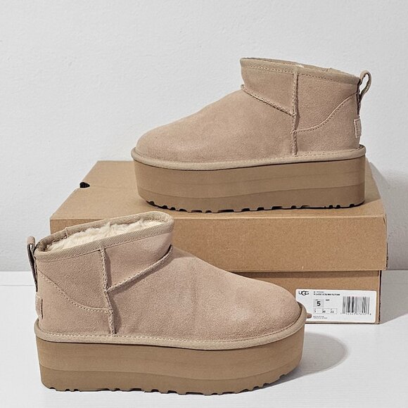 UGG Classic Ultra Mini Platform - Sand - Women's Size 5 - 1135092 - Picture 7 of 7